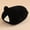 black, variant on Cute Square Cat Animal Doll Plush Toy Squinted Soft Cat Cushion Home Decor Creative Festival Gifts