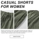 thumbnail image 3 of Pantalones cortos con cordón para mujer Pantalones cortos casuales con cintura elástica de verano con cordones elásticos, 3 of 5