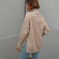 thumbnail image 2 of Vedolay Cute Sweaters Women's Sweaters Casual Crewneck Long Sleeve Lightweight Pullover Tops,Khaki XL, 2 of 5