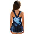 thumbnail image 2 of Uourmeti Cartoon Axolotl Galaxy Starry Swim Dress for Girls - Sleeveless One Piece Skirted Bathing Suit, Quick Dry & Stretchy for Beach Pool Vacation, 2 of 8