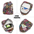 thumbnail image 5 of FORMRS Mini Backpack Purse for Women Travel Daypack Casual Shoulder Bag, Vibrant Flowers Pattern, 5 of 7