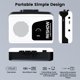 thumbnail image 5 of Reshow Reproductores portátiles de casete,con altavoces incorporados y enchufes para auriculares,casete USB C a convertidor mp3,grabación inversa a cinta,grabadora de casete,blanco estéreo completo, 5 of 8
