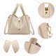 thumbnail image 5 of Bolso Tipo Cesta Cruzado Cubo para Mujer Piel Sintética Sólida Viajes, 5 of 9
