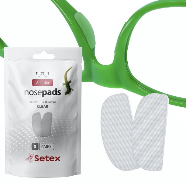Almohadillas nasales para gafas Setex Gecko Grip ultrafinas de 0,6 mm (5 pares)