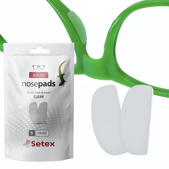 Almohadillas nasales para gafas Setex Gecko Grip ultrafinas de 0,6 mm (5 pares)