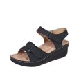 thumbnail image 2 of SUNSIOM Women Wedge Sandals, Elegant Non-slip Summer Shoes Open Toe Comfy  Beach Sandals, 2 of 8