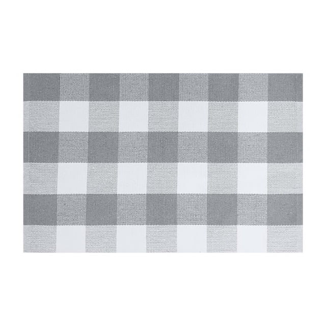 YWIYIUD Front Door Mat Christmas Plaid Outdoor Rug, 16 x 24 Inch Checkered Rug Farmhouse Fall Front Porch Rug Decor Cotton Woven Washable Layered Door Mats Christmas Autumn Decorations
