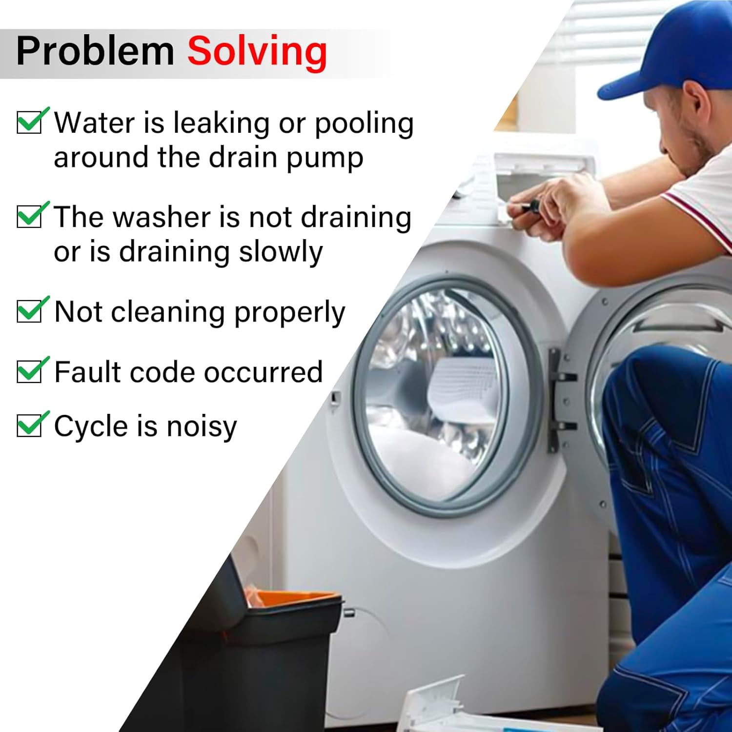 RVKXHD 2025 Upgraded AHA75673404 Washer Drain Pump Assembly Fit for LG Washing Machine Drain Pump WT7800CV WT7100CW WT7060CW WT7300CV WT7800CW WT7900HBA WT7150CW Replace AP6978814 PS12748410