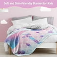 thumbnail image 3 of Mermaid Blanket Mermaid Present for Girls，Mermaid Throw Blankets Flannel Soft Warm Plush Sea Blanket for Girls Kids Women Adult for All Season Bed Couch Living Room Decor 50"x60", 3 of 6