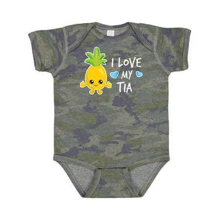

Inktastic I Love My Tia with Pineapple Gift Baby Boy Bodysuit