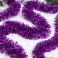 thumbnail image 3 of Christmas Tinsel Garland Holiday Home Display Wall Hanging Door Mantel Indoor Outdoor Winter Party Family Friends Seasonal Decoration, 78.7 inch 3-Piece A75, 3 of 5