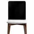 thumbnail image 6 of Black Chair Back Cover for Dining Room Set of 6, Solid Color Farmhouse Black Removable Kitchen Chair Slipcovers, Washable Seat Protector for Restaurant Party Banquet Wedding Décor, 6 of 9