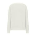 thumbnail image 4 of Patlollav Womens Soild Long Sleeve Pocket Knit Pullover Sweater Coat White M, 4 of 6