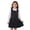 Black, variant on YAYUBA Girl's Uniform Polo Dress Collar Puff Short Sleeve Dress Ruffle Button Down Cute Shirtdress Kids Preppy School Uniform Dress 11-12 Years Grey