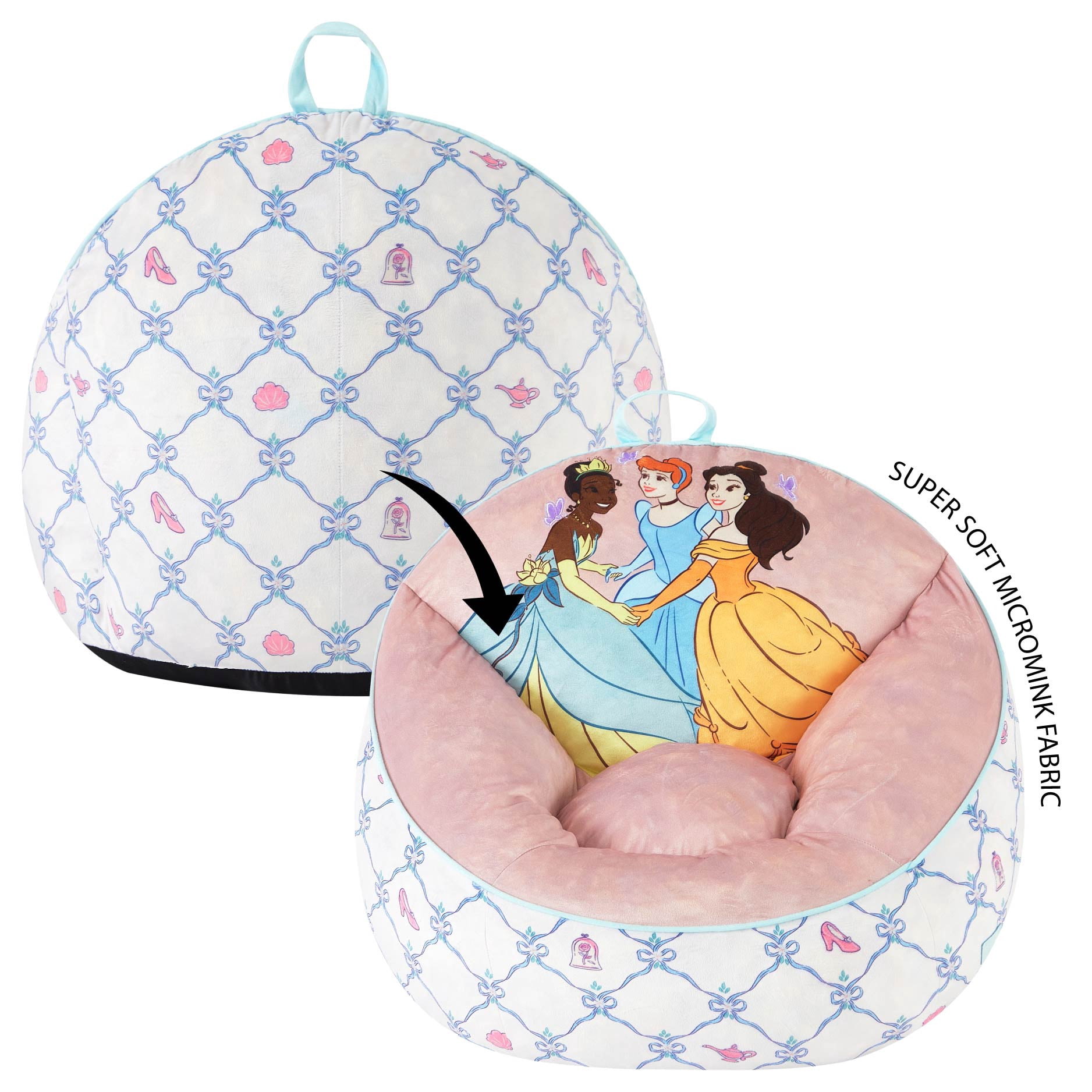 Disney Princess Kids' Compressed Foam Bean Bag Chair