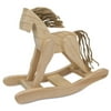 Unfinished Wooden Rocking Horse Figurine Craft DIY Craft 4.5 Inches