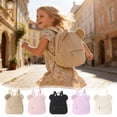 thumbnail image 7 of Teddy Bear Soft Fuzzy Corduroy Knapsack, Cute 3D Bear , Mini Animal Travel Bookbag for Outings, Shopping & Daily Use(Beige), 7 of 7