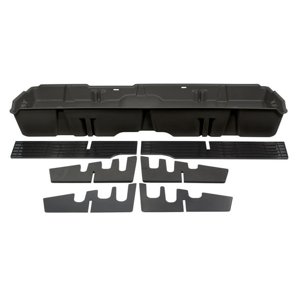 Du-Ha Under Seat Storage Unit 10042 Under Rear Seat; 1 Compartment; With Removable Dividers And Gun Rack Inserts; Dark Gray; Heavy Duty Polyethylene