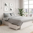 thumbnail image 3 of Pemberly Row Modern Wood Full Platform Bed with Drawers in Ivory Oak, 3 of 7