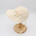 thumbnail image 5 of PEACNNG Newborn Baby Hat Baby Girls Adjustable Hat Princess Lace Bow Bonnet Infant Hats Baby Sun Cap Summer Toddler Caps 0-3 Years, 5 of 5