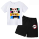thumbnail image 3 of 2024 Verano Demon Slayer Camiseta estampada para niños 2 piezas Traje para niños y niñas Ropa de manga corta Top informal Conjunto de moda de anime, 3 of 5