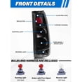 thumbnail image 2 of Conjunto de luces traseras compatible con LIWEDFG para Chevrolet/GMC, 2 of 6