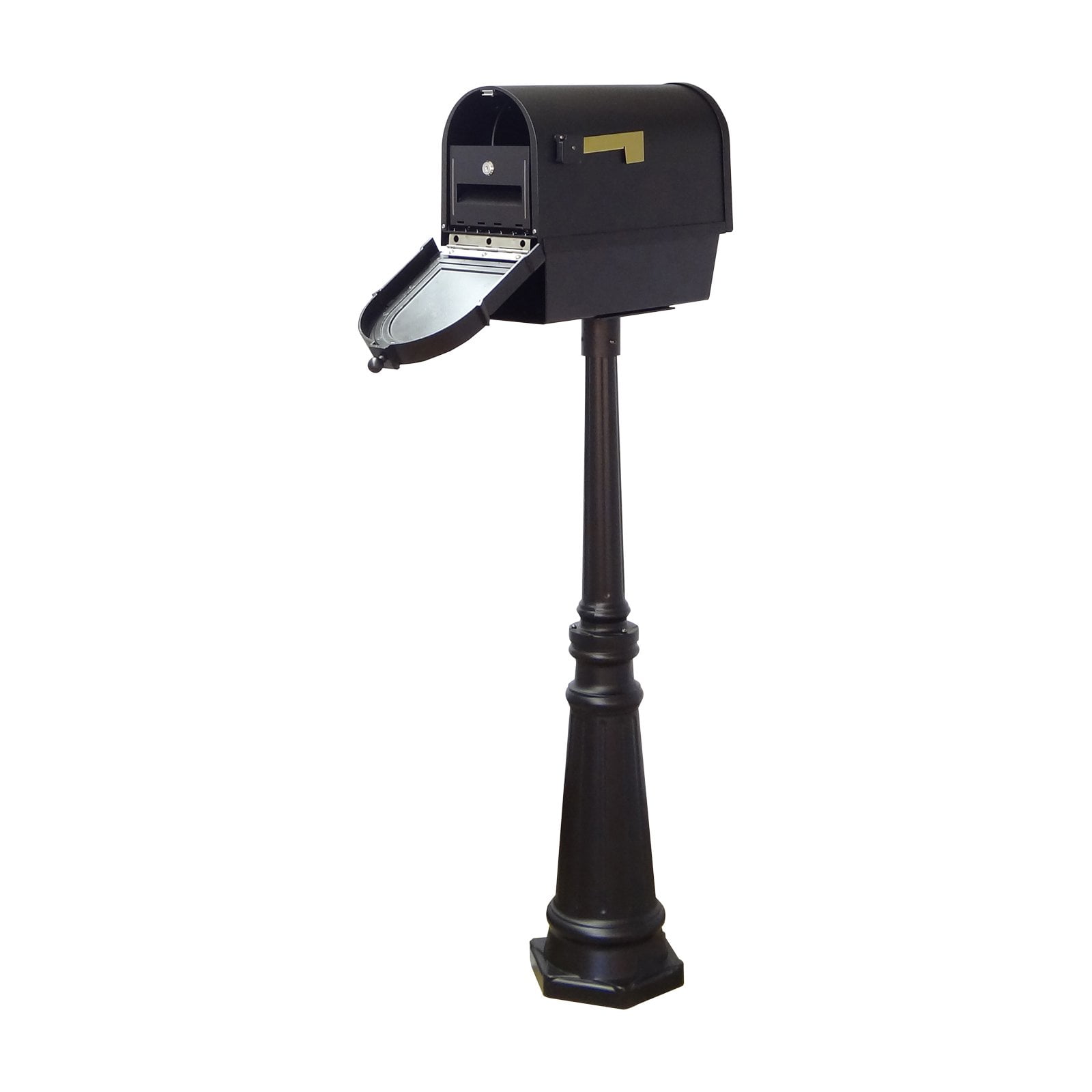 Berkshire Curbside Mailbox with Newspaper Tube and Locking Insert and