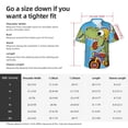 thumbnail image 6 of Lsque Dinosaur Riding a Motorcycle pattern Hawaiian Shirt for Men, Unisex Summer Beach Casual Short Sleeve Button Down Shirts-Medium, 6 of 9