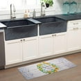 thumbnail image 2 of SoHome Cozy Living Lemon Wreath Gather Together Runner Anti-Fatigue Kitchen Mat, Grey/Yellow, 17.5"x55", 2 of 14