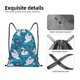 thumbnail image 4 of Fotbe Swan On The Pond Bolsa Mochila con Cordón Estampada, Bolsa de Gimnasio Deportiva, Bolsa Cinch, Bolsa con Cordón para Hombres y Mujeres-Small, 4 of 6