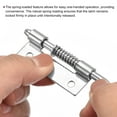 thumbnail image 3 of Unique Bargains Spring Loaded Latch Pin, 4 Pack 1.97' - 304 Stainless Steel Spring Latch, Left-Handed with Hole (Silver), 3 of 5