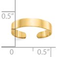 thumbnail image 4 of 10K Yellow Gold Adjustable Polished Band Toe Ring (Width 3) - Jbsp, 4 of 5