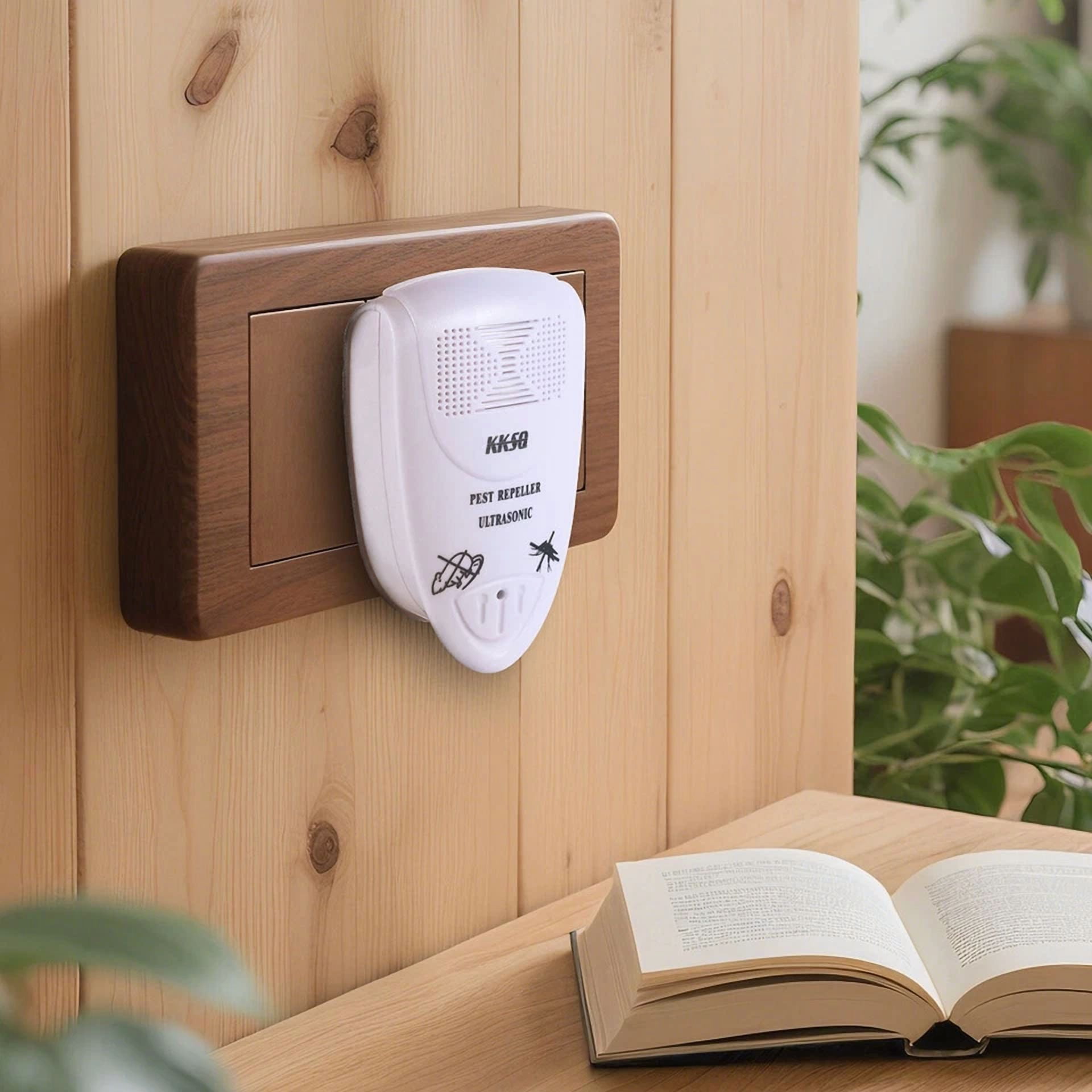 CRESTIN- 2Pcs Ultrasonic Pest Reject Home Control Electronic Repellent Rat Mice Repeller