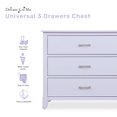 thumbnail image 3 of Dream On Me Universal 3 Drawer Chest I Commode pour chambre d'enfant I Commode à trois tiroirs I Mid Century Modern, 3 of 5