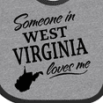 thumbnail image 4 of Inktastic Someone in West Virginia Loves Me Boys or Girls Baby Bib, 4 of 4