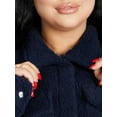 thumbnail image 4 of Oversized Stud Button Borg Teddy Shacket, 4 of 6