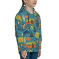 thumbnail image 3 of Lsque Animals In Camping Patten Youth Hoodie Sweatshirt Pullover with Kangaroo Pocket Boys and Girls Hoodie Warm Hoodie for Kids-X-Large, 3 of 6