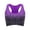 Purple, variant on Womens Fitness Bra Super Supportive Racerback Mesh Stretchy Breathable for Running Athletic Activity Classic Fitness Bra