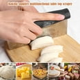 thumbnail image 2 of AHRL Stainless Steel Dough Scraper & Chopper - Food Scraper with Measuring Markings, Cutter for Dough, Cake,Bench Scraper, Scraper Tool, Pastry Scraper,Ergonomic Grips, 2 of 6