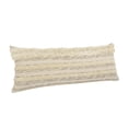 thumbnail image 4 of Ox Bay 14" x 36" Cream/Gray Shag Stripe Cotton Adult Decorative Lumbar Throw Pillow Cover, 4 of 9