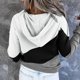 thumbnail image 3 of Sudadera con capucha y bolsillos Gibobby Sudaderas con capucha y botones para Mujer Negro S, 3 of 4