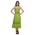 thumbnail image 1 of Moomaya Robe Longue Maxi Unie pour Femmes à Bretelles Réglables Vêtements d'Été, 1 of 6