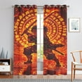 thumbnail image 5 of Anime Curtains for Bedroom Drapes Slayer Tanjirou Inosuke Kyoujurou Print Design Window Treatments Curtain Panel Set, 2-Panels, 55" W x 63" L, 5 of 8