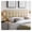 Beige, variant on Tufted Button Linen Fabric Upholstered Queen Headboard in Beige