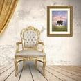 thumbnail image 3 of Frank, Assaf 25x32 Gold Ornate Wood Framed with Double Matting Museum Art Print Titled - Tree in a filed at sunrise, 3 of 4