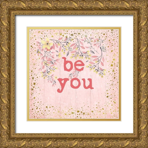 Murdock, Ramona 15x15 Gold Ornate Wood Framed with Double Matting Museum Art Print Titled - Be You