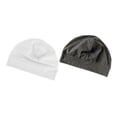 thumbnail image 4 of Gorro de dormir de 2 piezas, cálido y multifuncional, con protección para los oídos, gorro de calavera para la noche. gris y blanco, 4 of 9