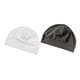 thumbnail image 4 of 2 gorros de dormir suaves para correr, andar en bicicleta, viajar y dormir. gris y blanco, 4 of 9