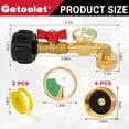 thumbnail image 4 of Adaptador de recarga de propano Getoolet, convertidor de propano de 20 libras a 1 libra, 4 of 7