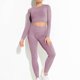 thumbnail image 5 of ICHUANYI Clearance Color Long Thread Quick Drying Tight Fitness Yoga Suit Fitness Set ICHUANYI "ICHUANYI", 5 of 8